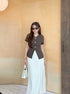 Elegant Women Button Down Blouse With Skirt Sets
